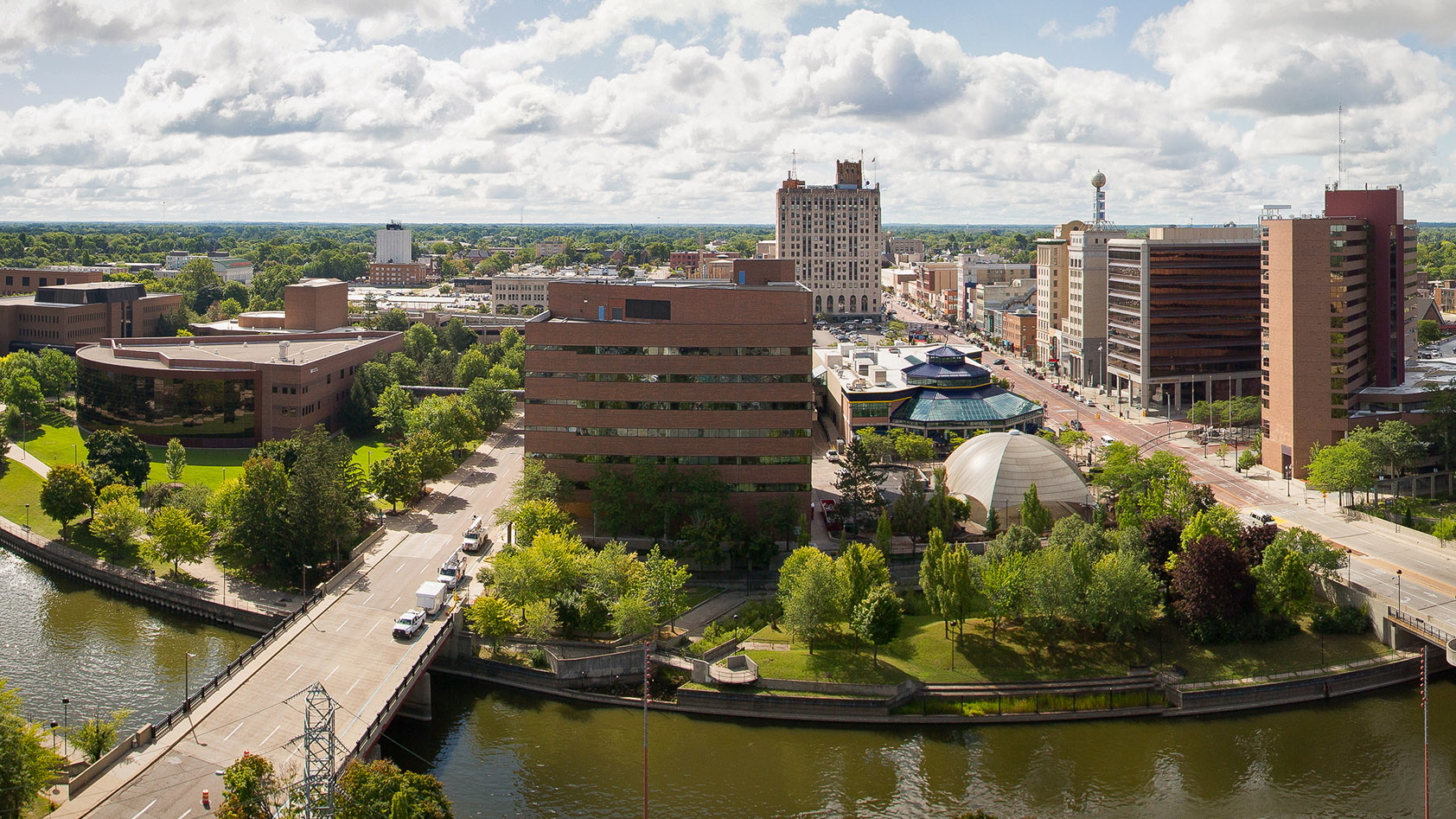 Skyline showing the University of Michigan-Flint campus