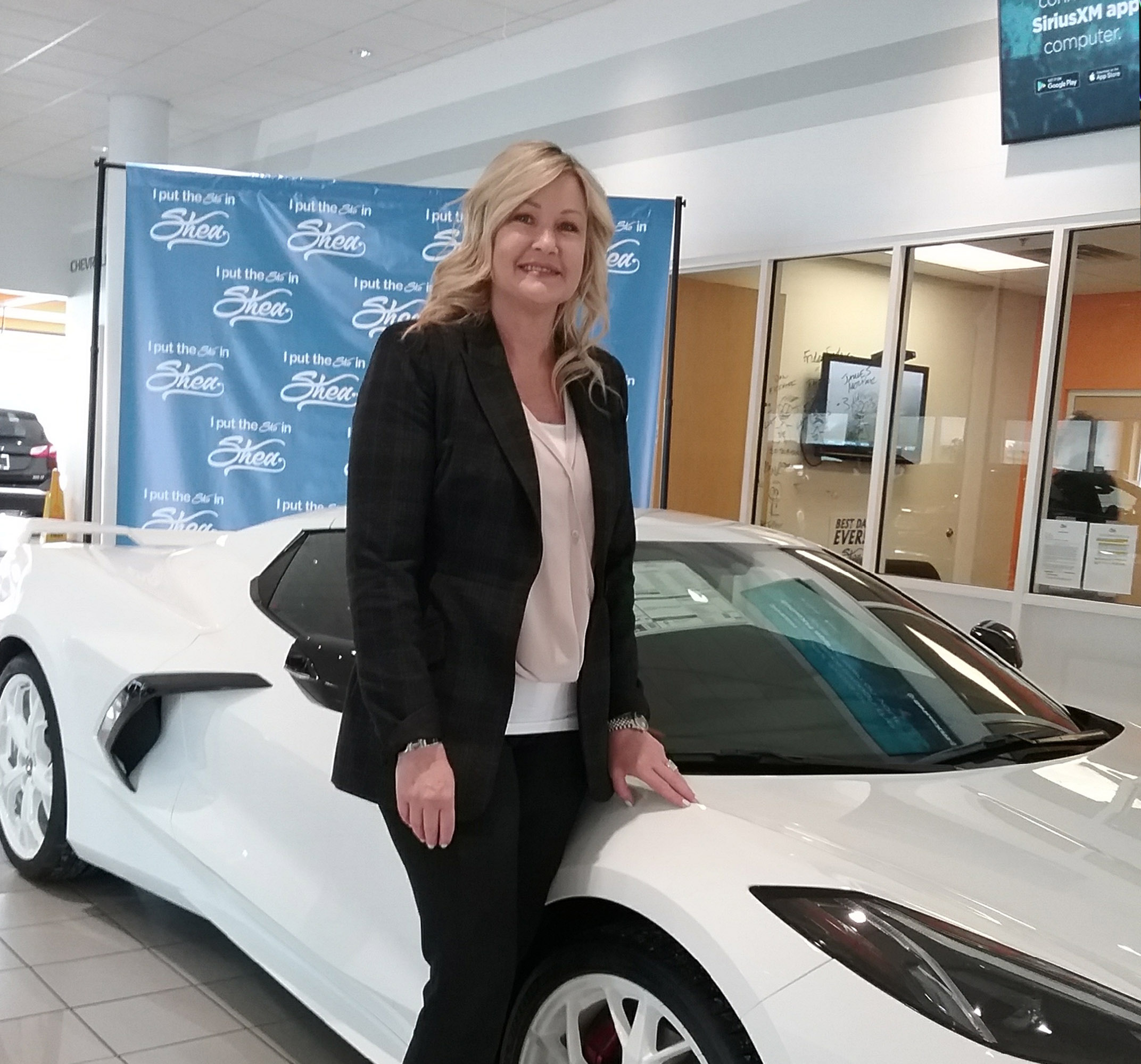 Stacy Shea Fields, the owner of the Shea Automotive Group in Flint Township